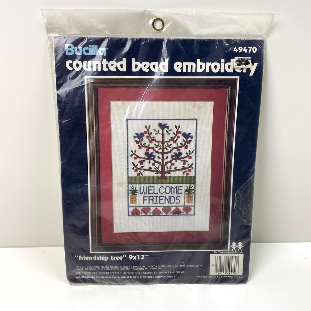 Bucilla Counted Bead Embroidery Friendship Tree 49470